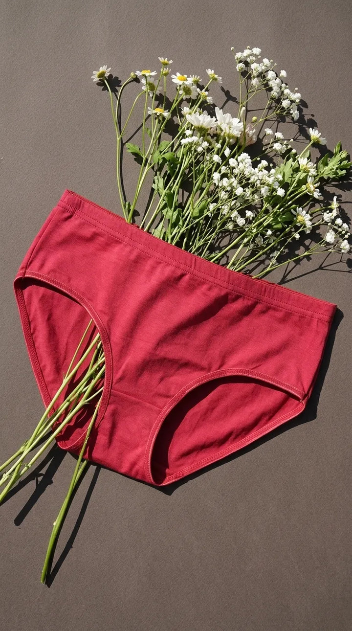 Maroon Brief Pantie For Women LP5346