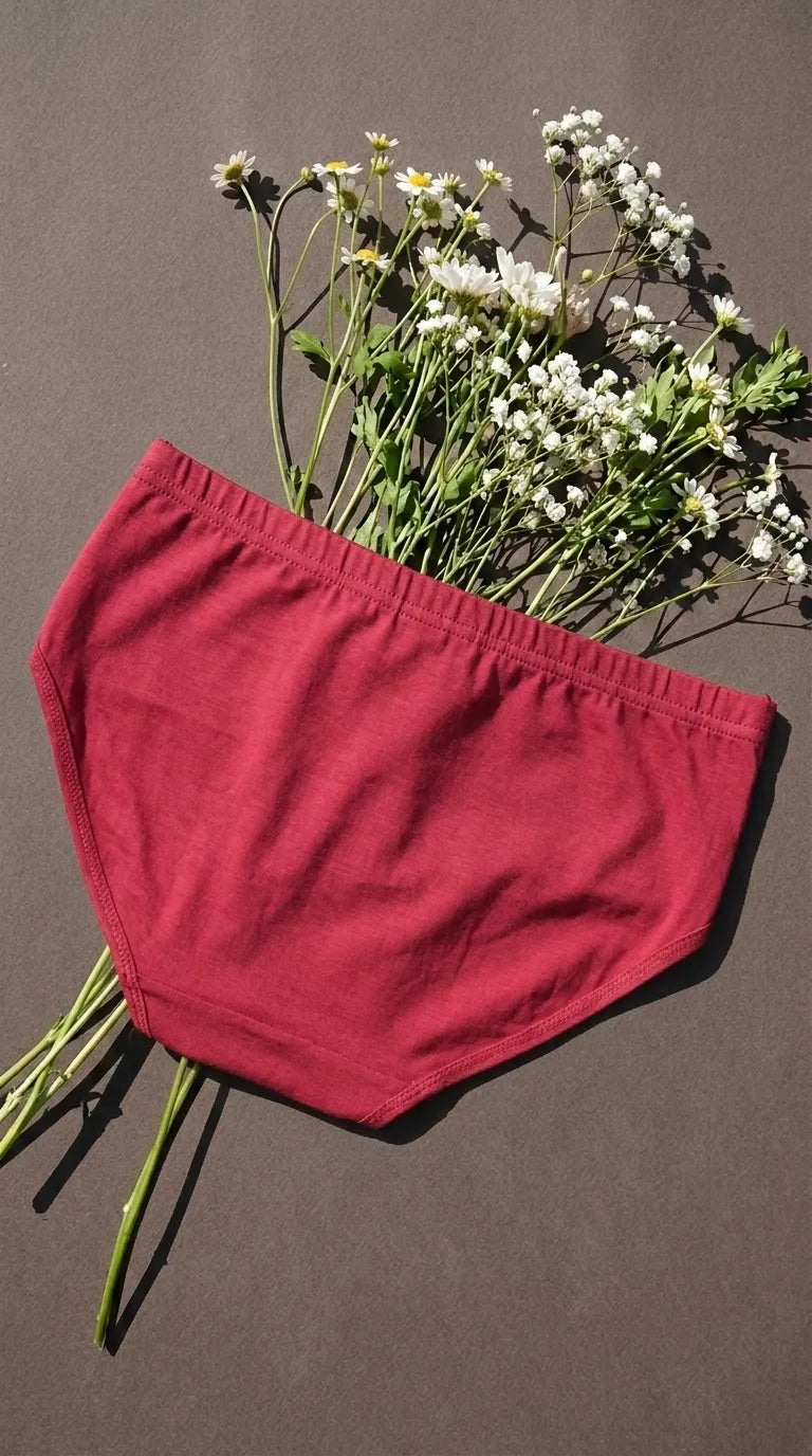 Maroon Brief Pantie For Women LP5346