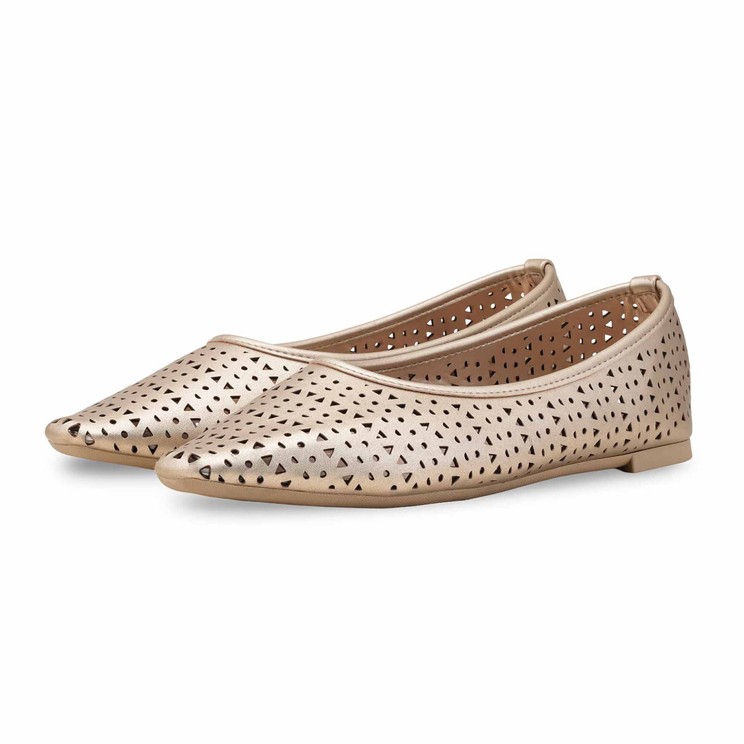 Golden Pumps For Women LWN423