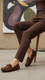 Brown Moccasin For Women LWN429