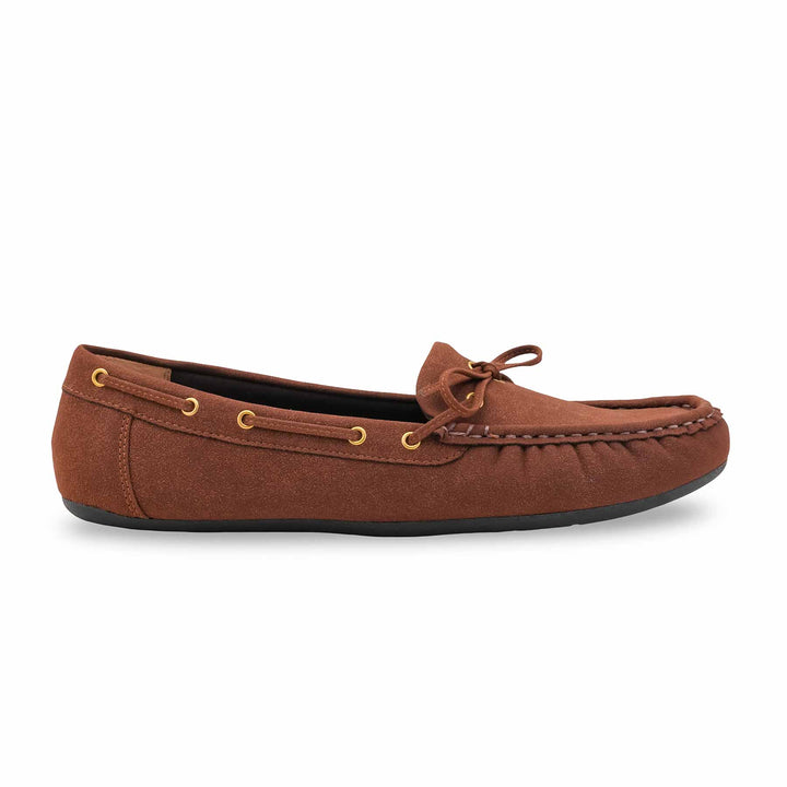 Brown Moccasin For Women LWN429