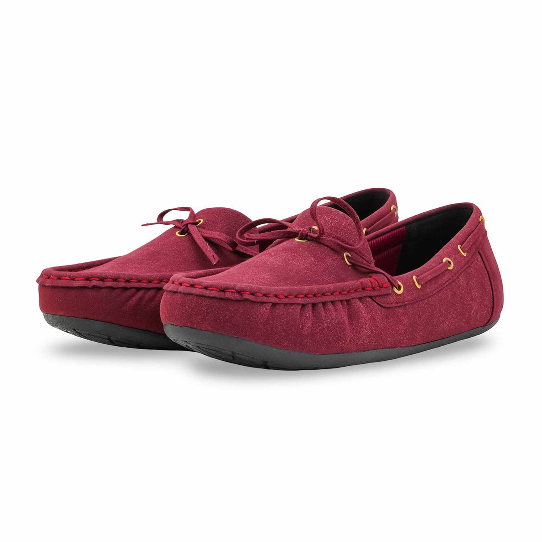 Maroon Moccasin For Ladies LWN429