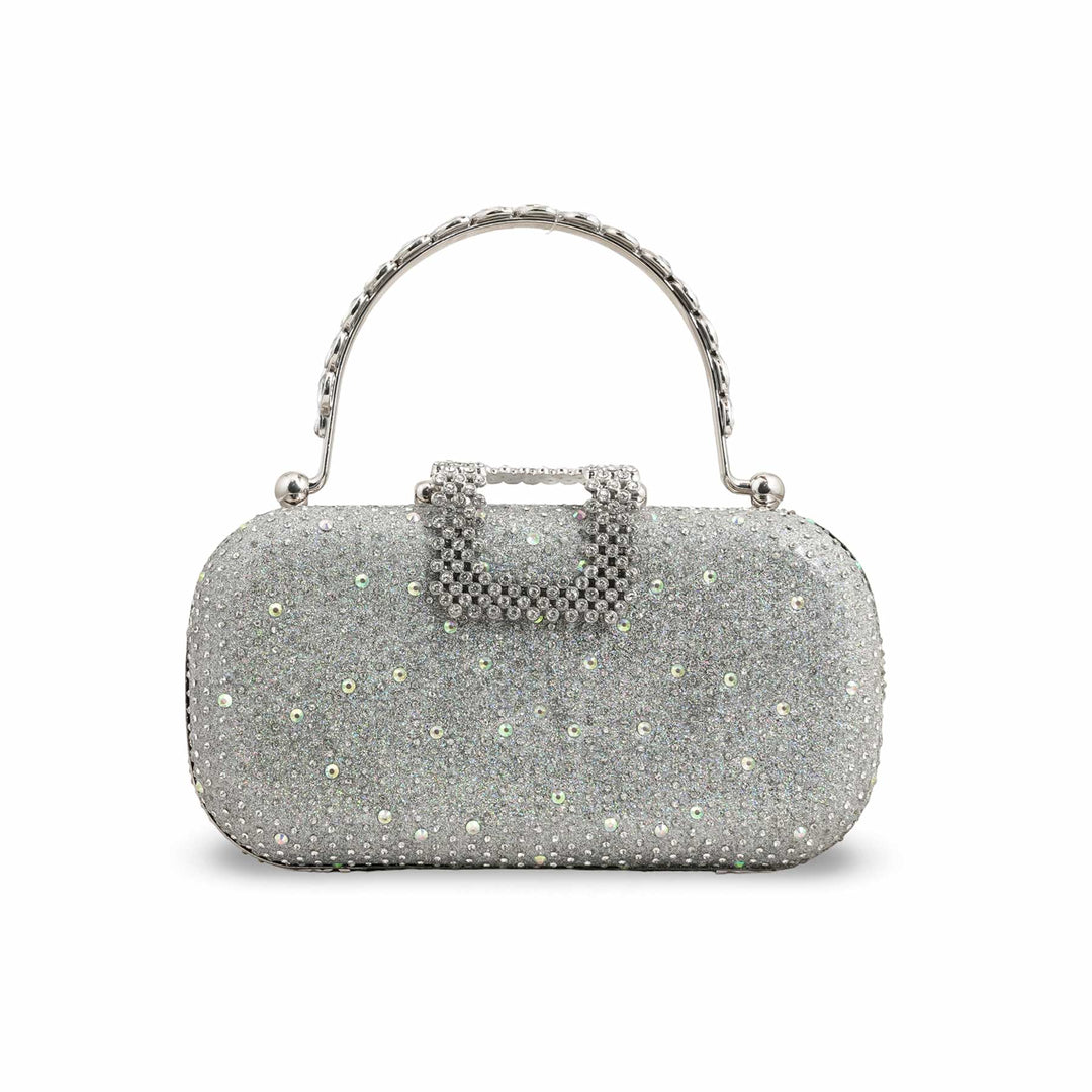 Silver Bridal Clutch P15386