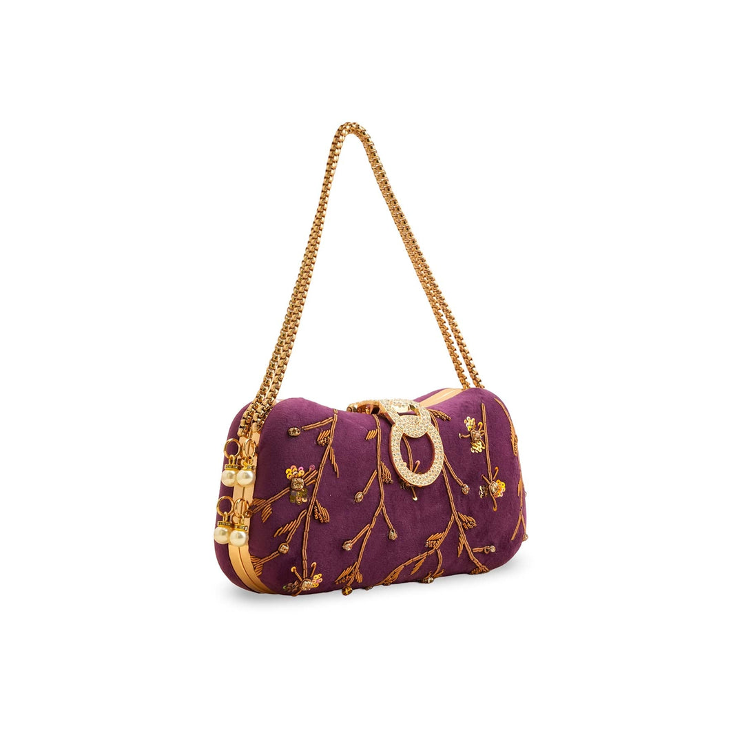 Purple Fancy Clutch P15403