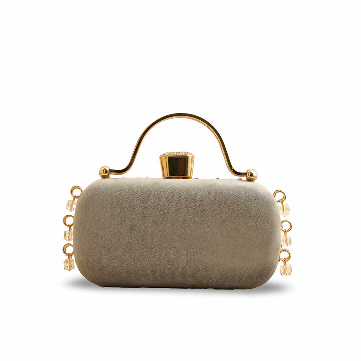 Grey Fancy Clutch P15404