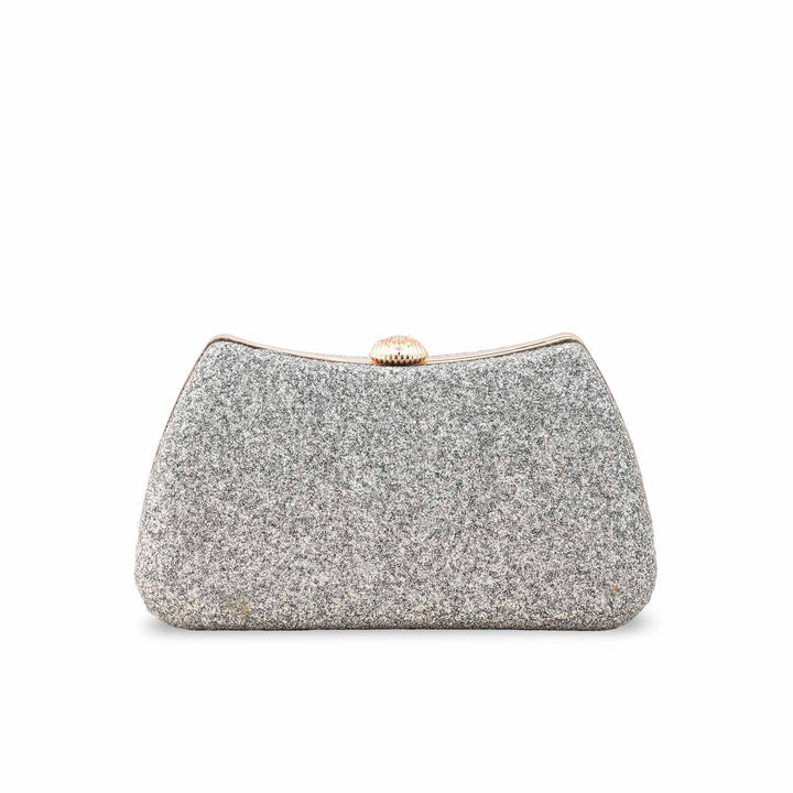 Silver Formal Clutch For Ladies P15705