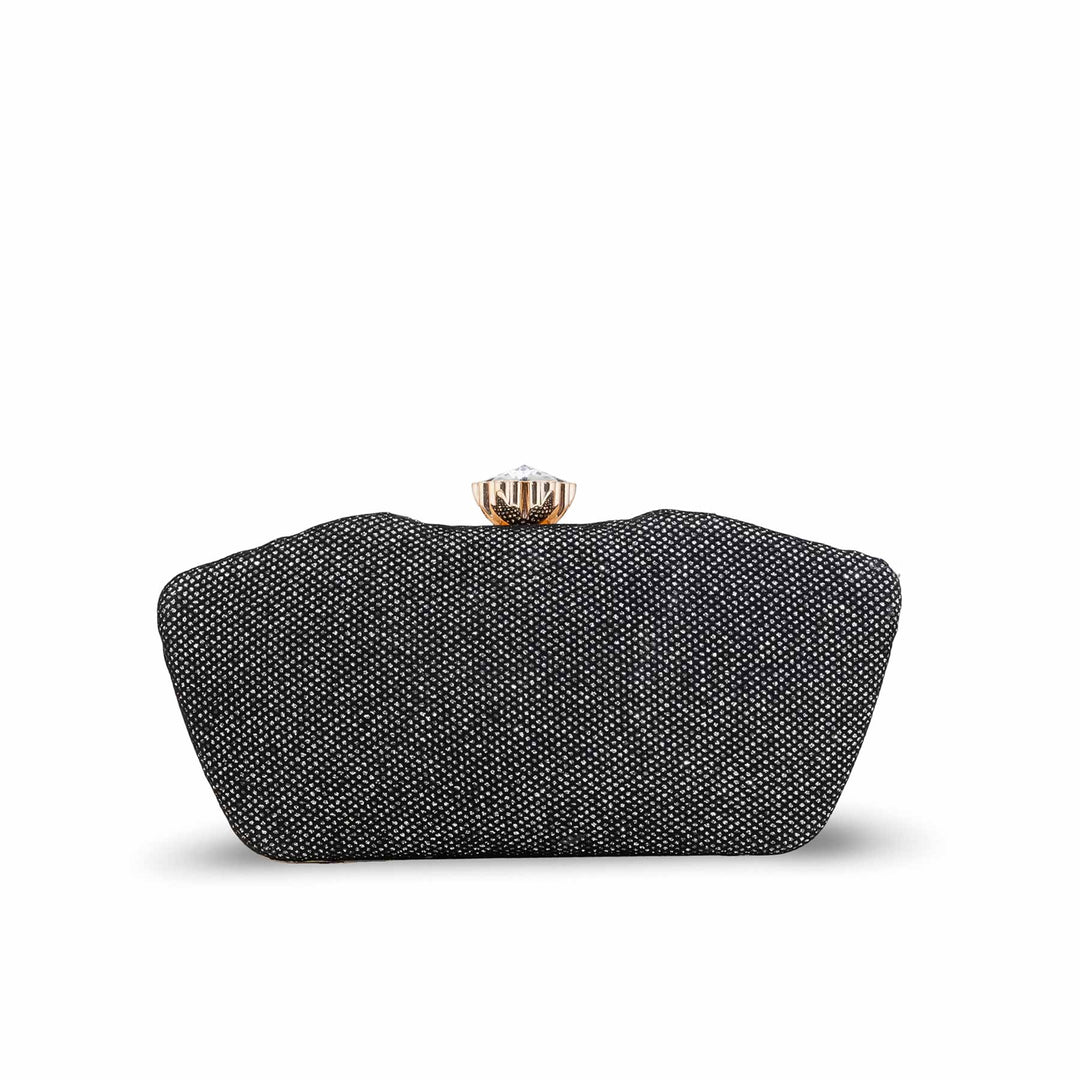 Silver Women Fancy Clutch P15710