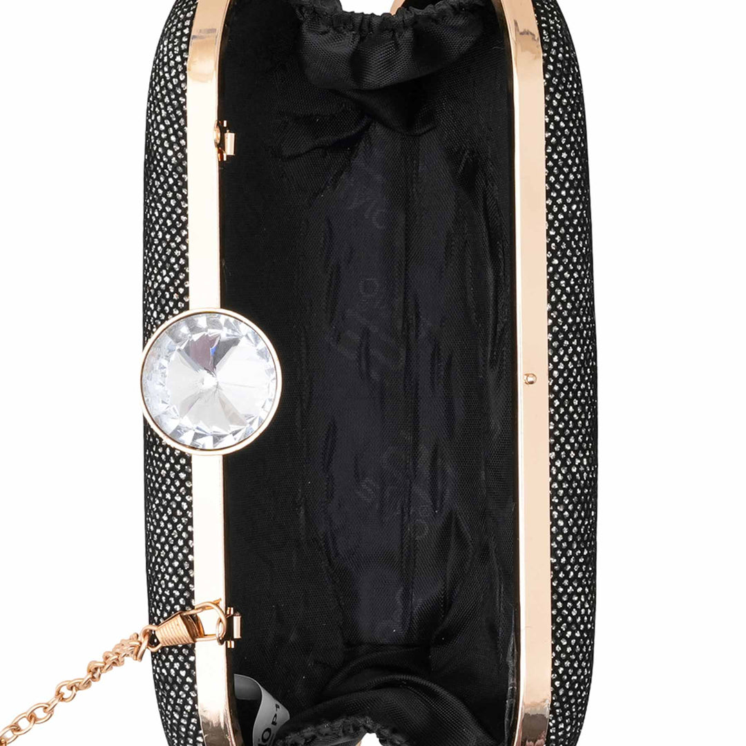 Silver Fancy Clutch For Ladies P15711