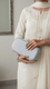Silver Women Fancy Clutch P15712