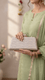 Champagne Women Fancy Clutch P15713