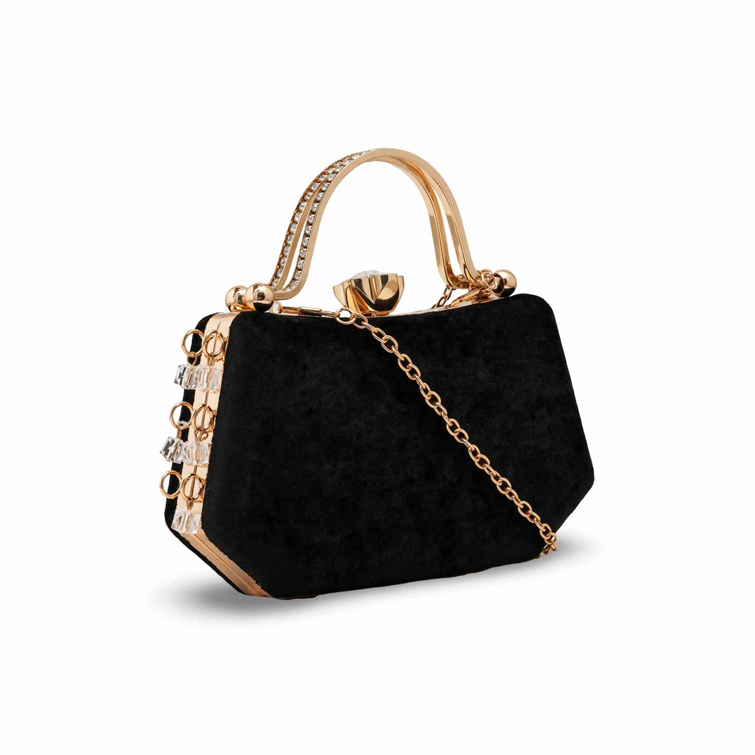 Black Women Fancy Clutch P15715
