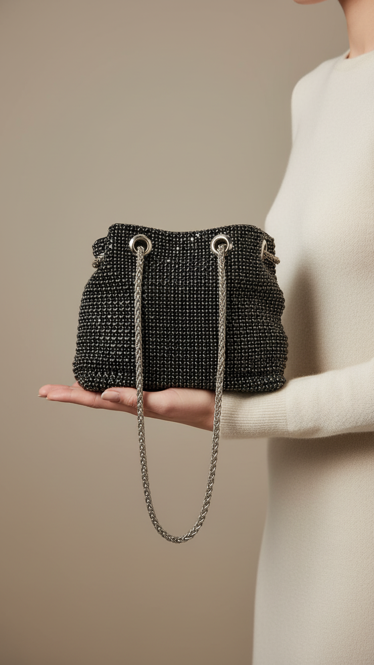 Black Bridal Clutch P24093