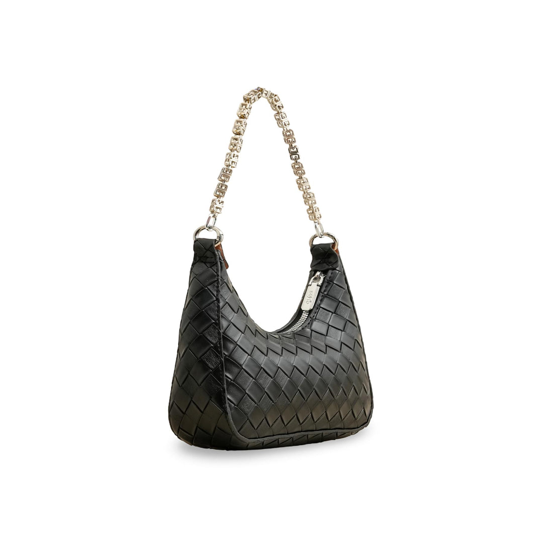 Black Formal Shoulder Bag P24142