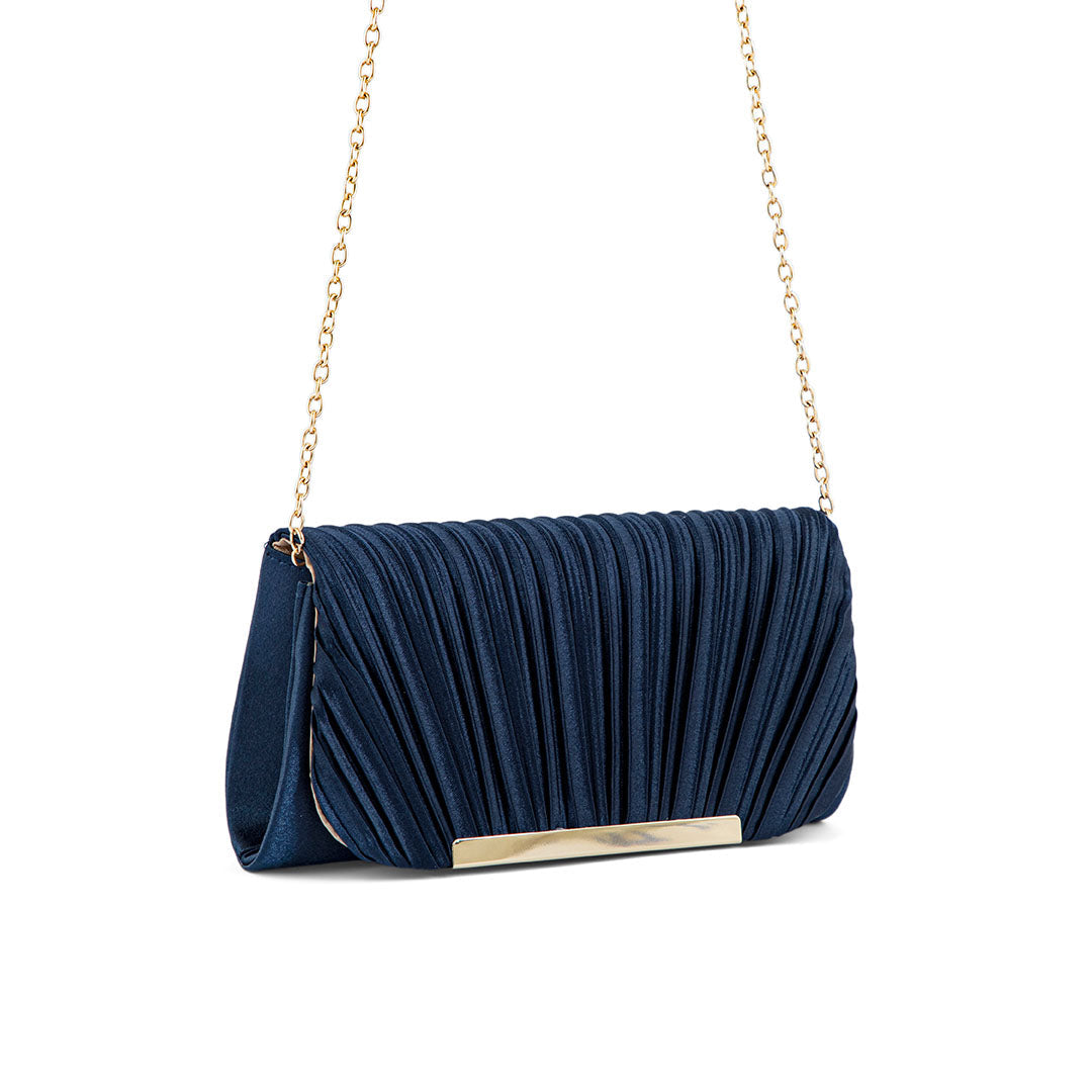 Navy Fancy Clutch P24144