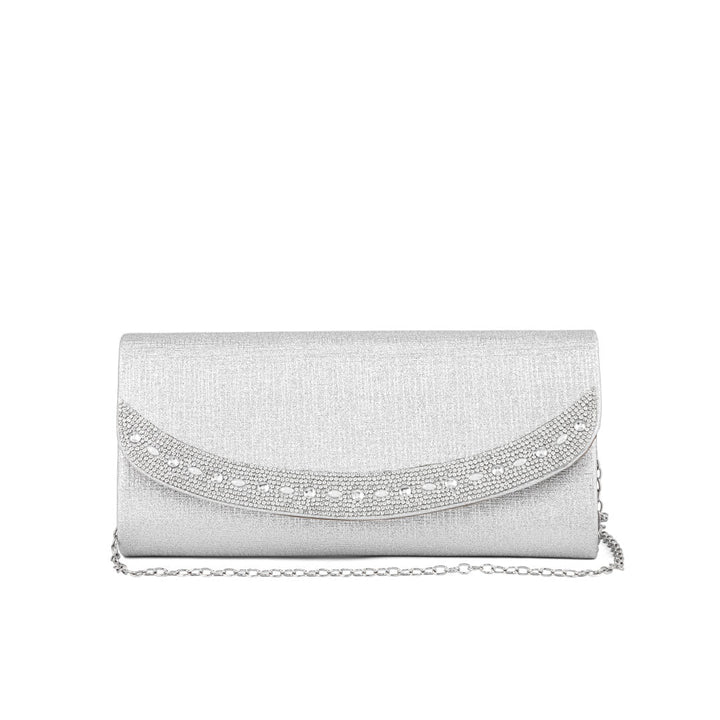 Silver Fancy Clutch P24176