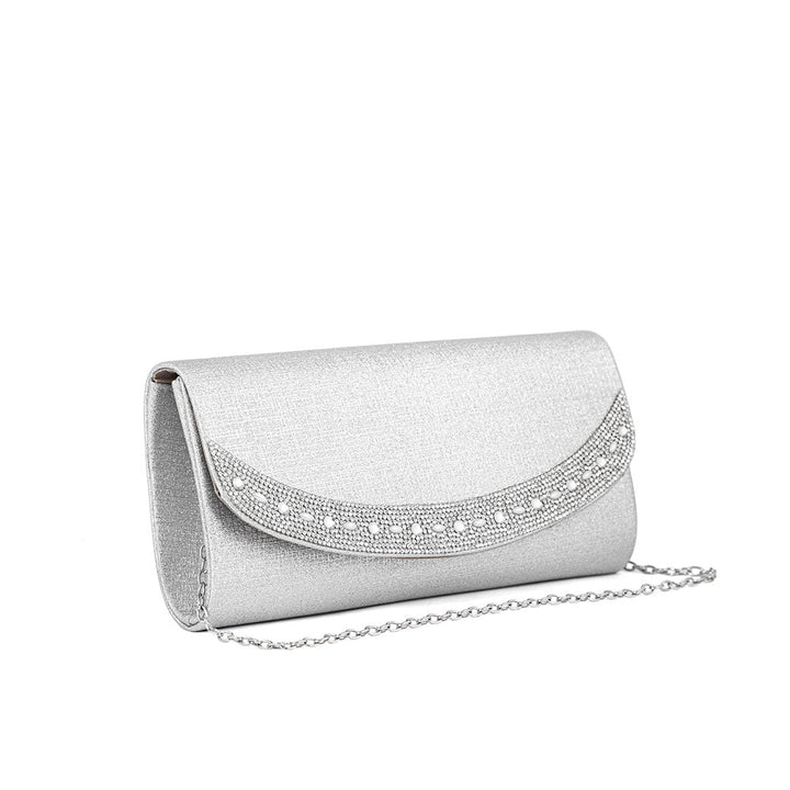 Silver Fancy Clutch P24176