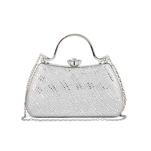 Silver Fancy Clutch P24186