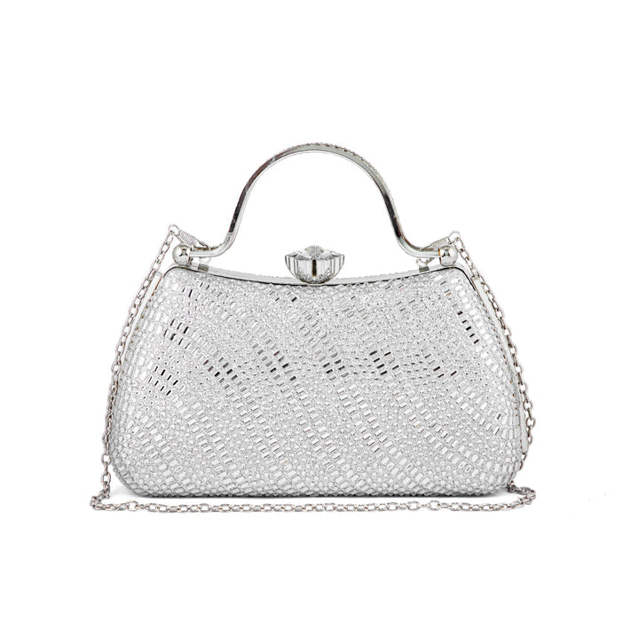 Silver Fancy Clutch P24186