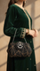Black Fancy Clutch P24202
