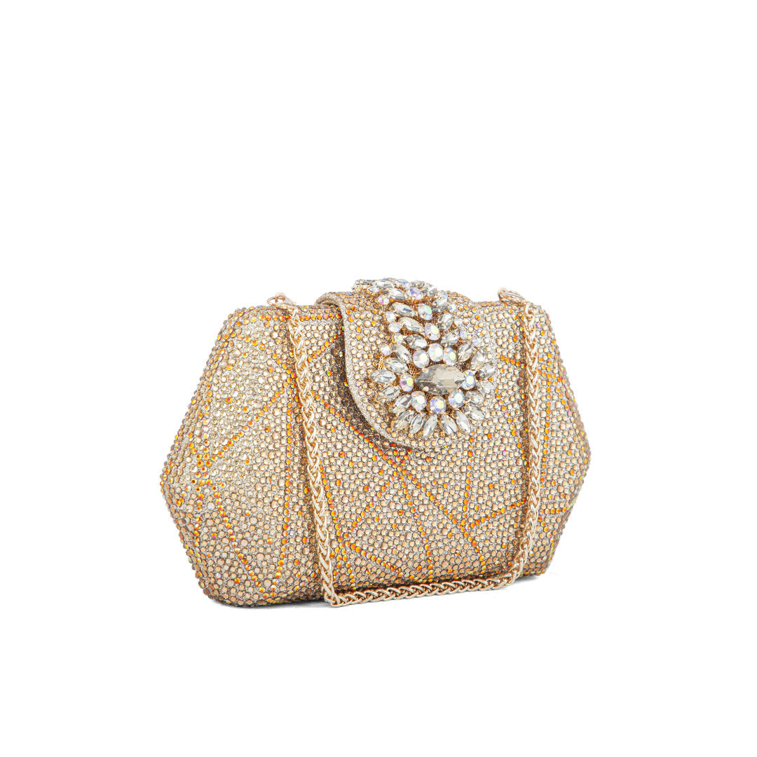 Golden Fancy Clutch P24202
