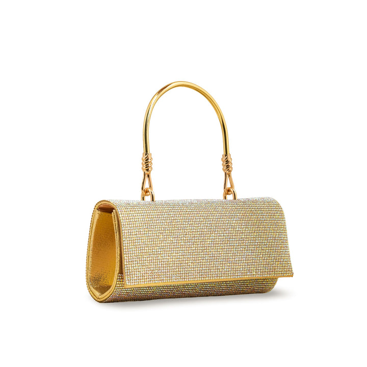 Golden Fancy Clutch For Women P24231