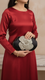 Black Fancy Clutch P24248