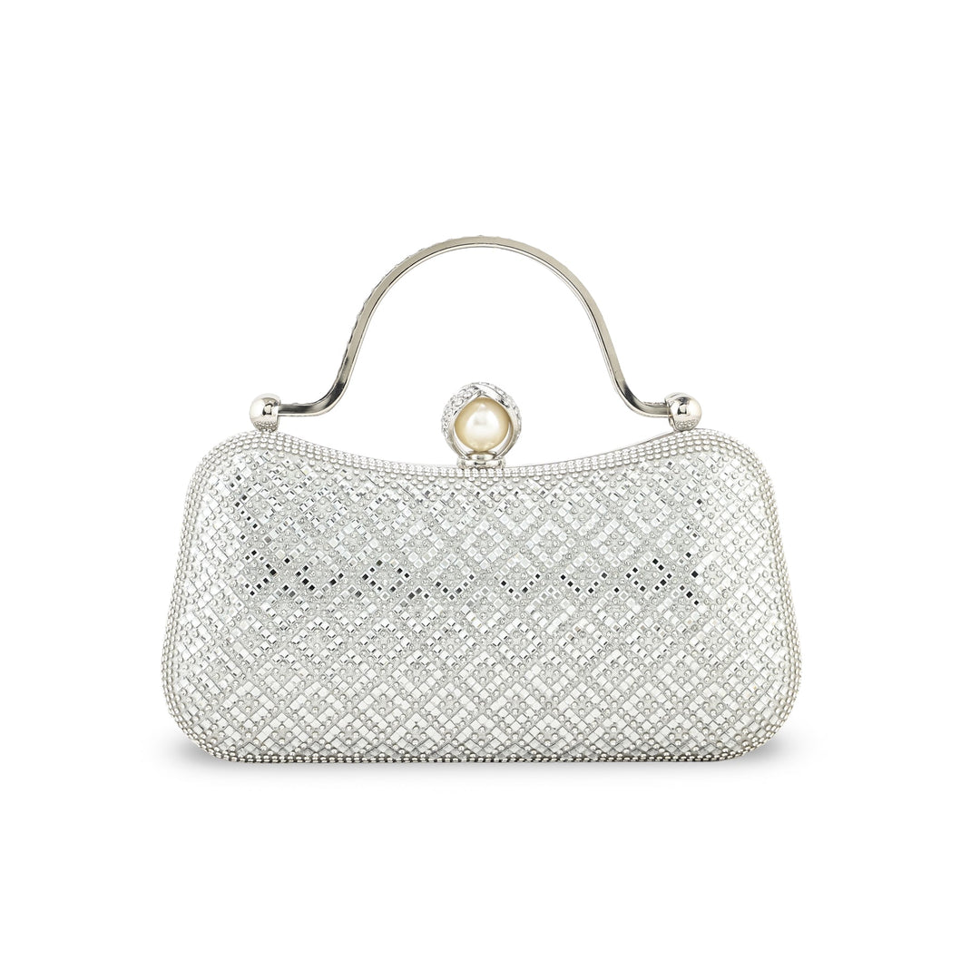 Silver Bridal Clutch p24263