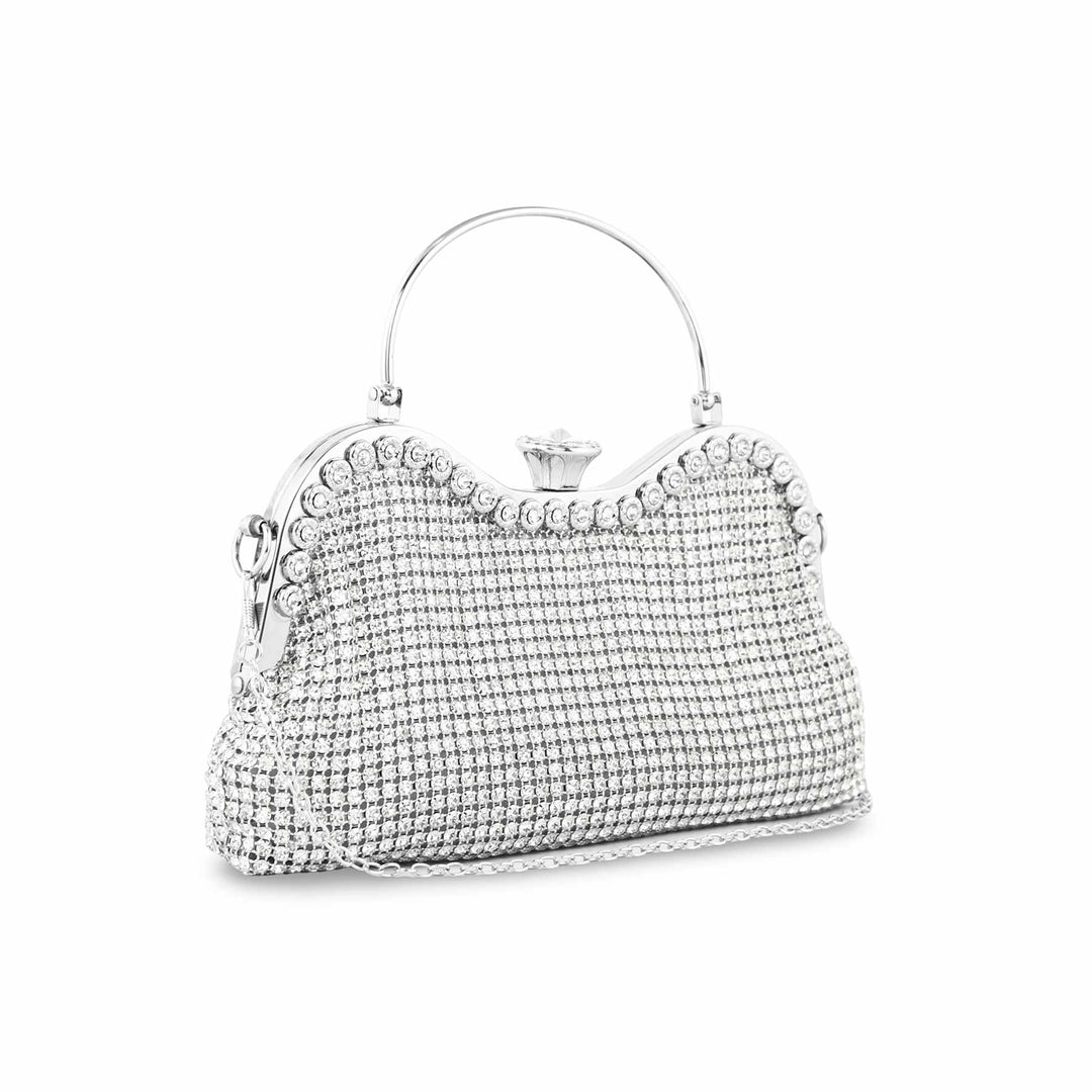 Silver Bridal Clutch P24295