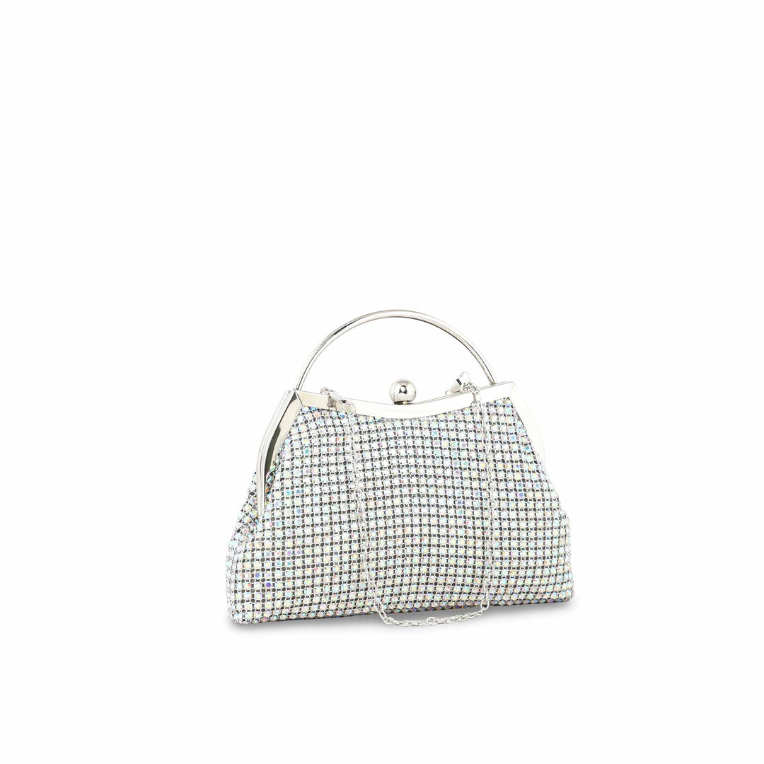 AB Silver Bridal Clutch P24304