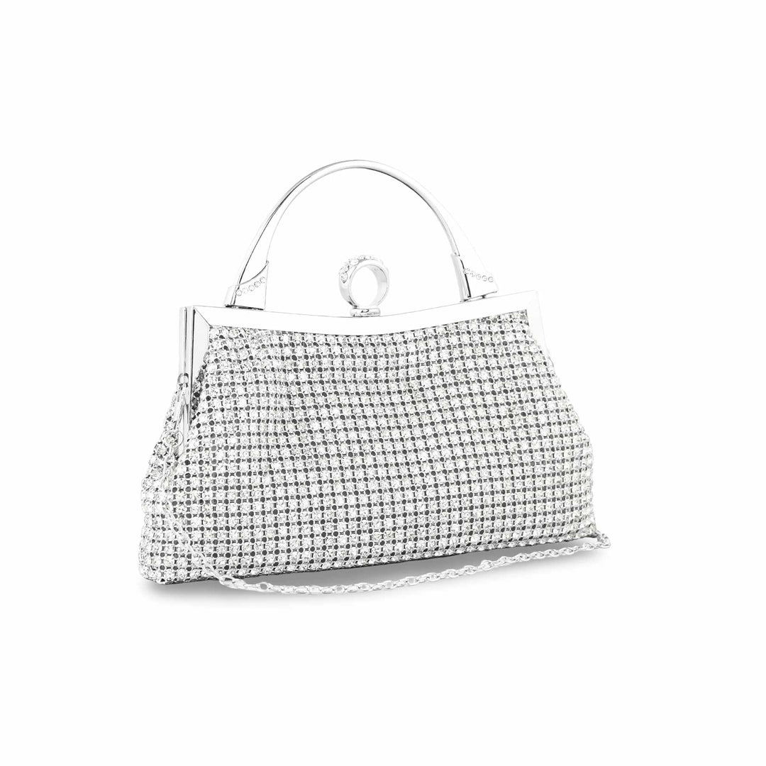 Silver Bridal Clutch P24318