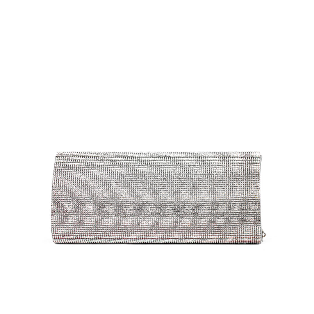 Silver Fancy Clutch P24328