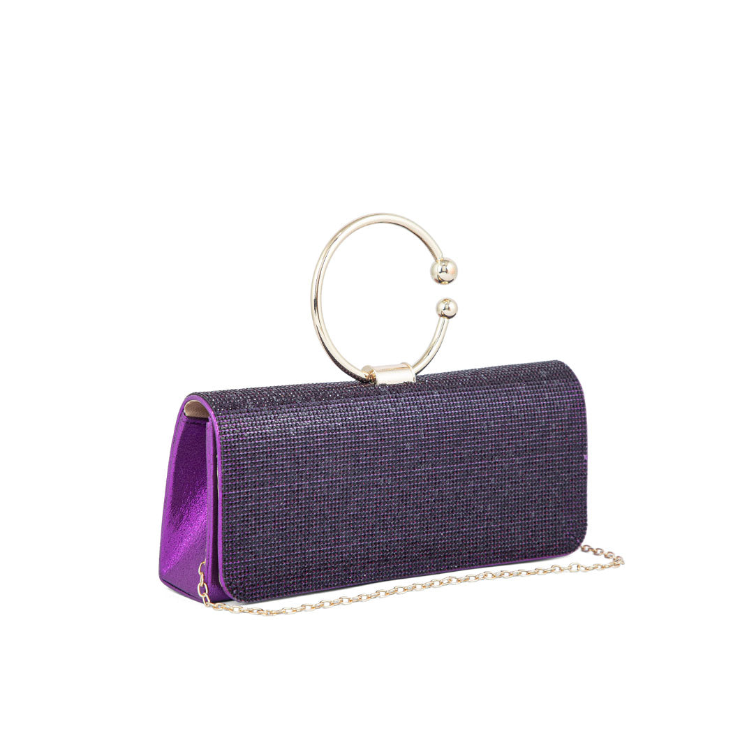 Purple Fancy Clutch P24329
