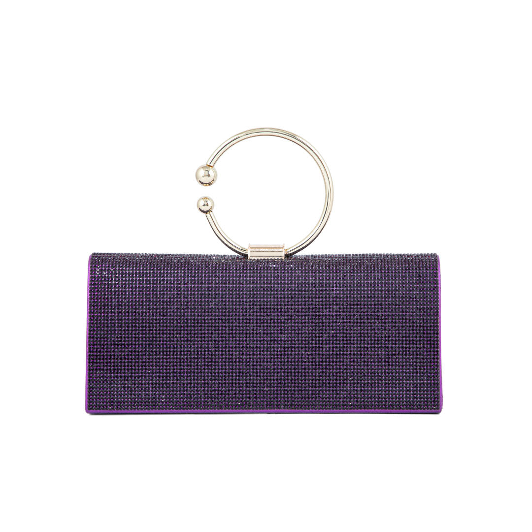 Purple Fancy Clutch P24329