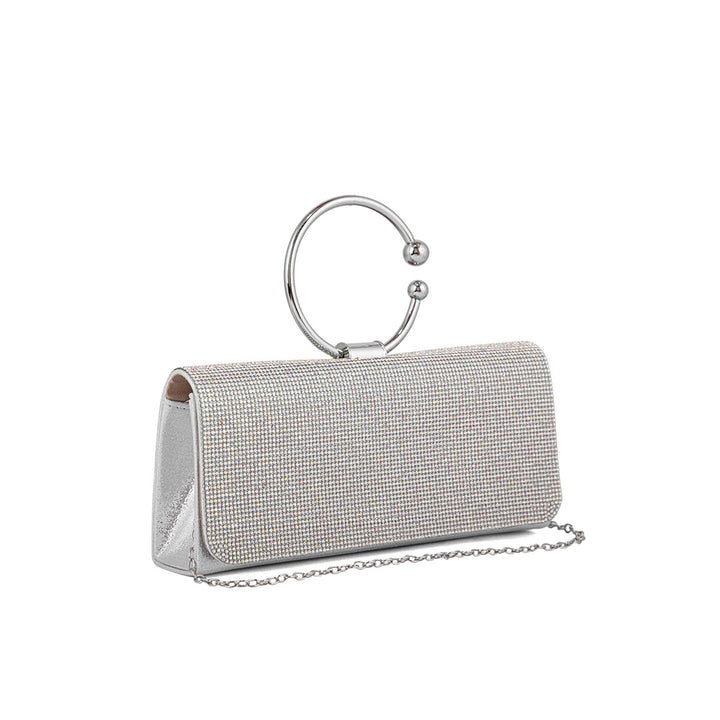 AB Silver Fancy Clutch P24329