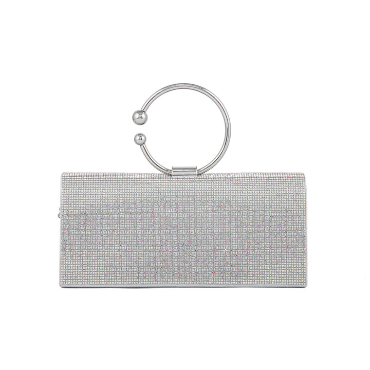 AB Silver Fancy Clutch P24329