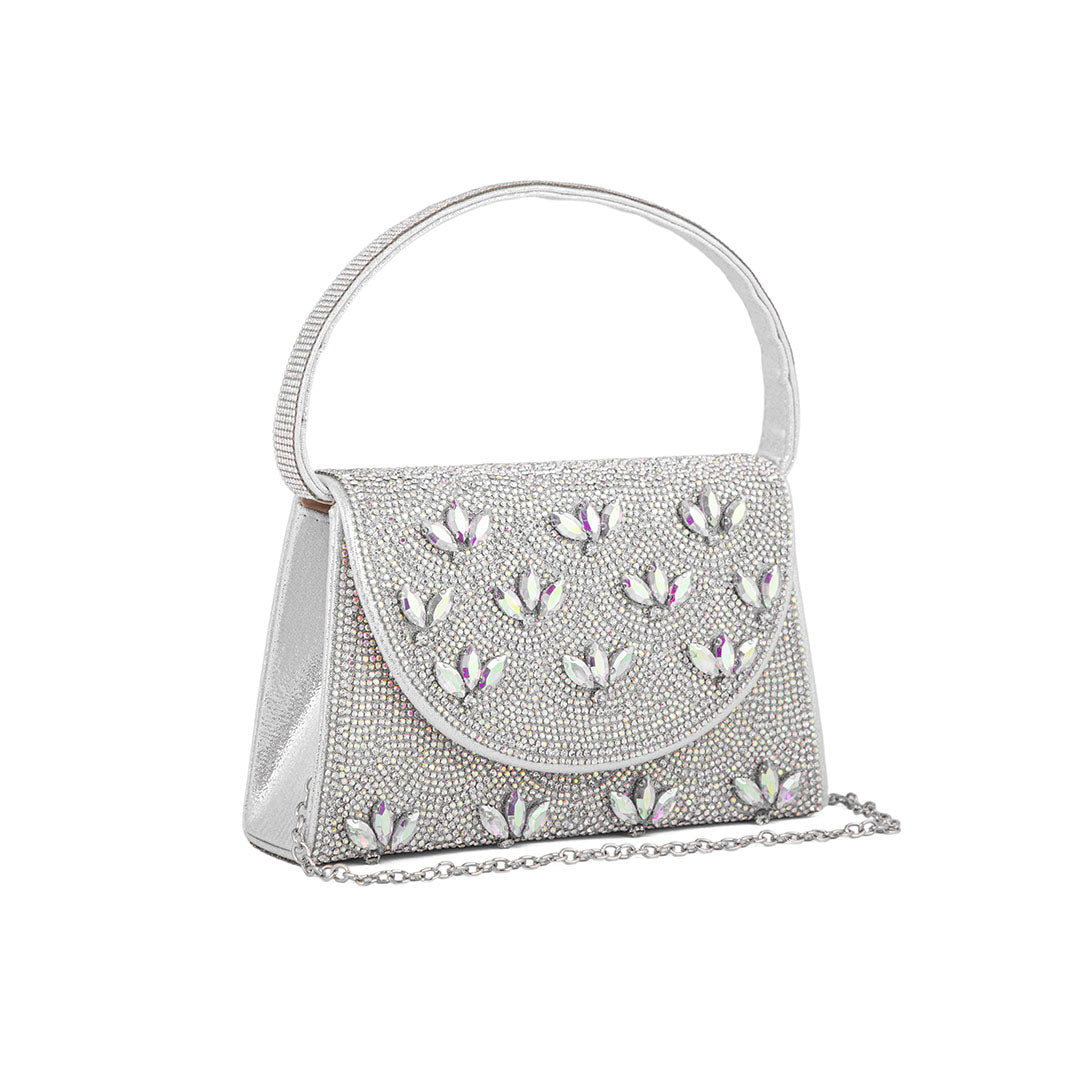 AB Silver Fancy Shoulder Bag P24331