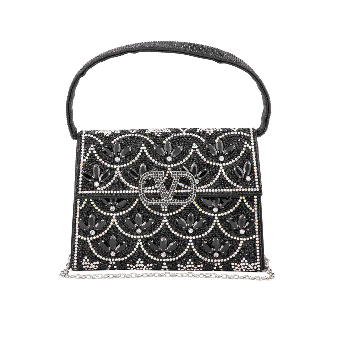 Black Fancy Shoulder Bag P24333