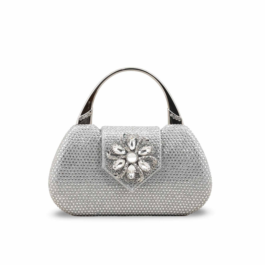 Silver Bridal Clutch P24340