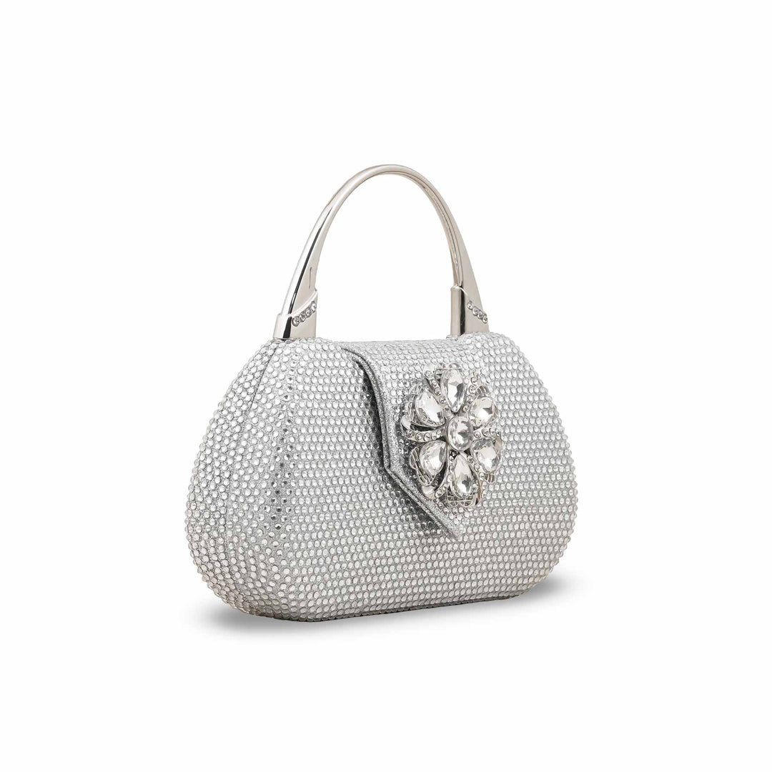 Silver Bridal Clutch P24340