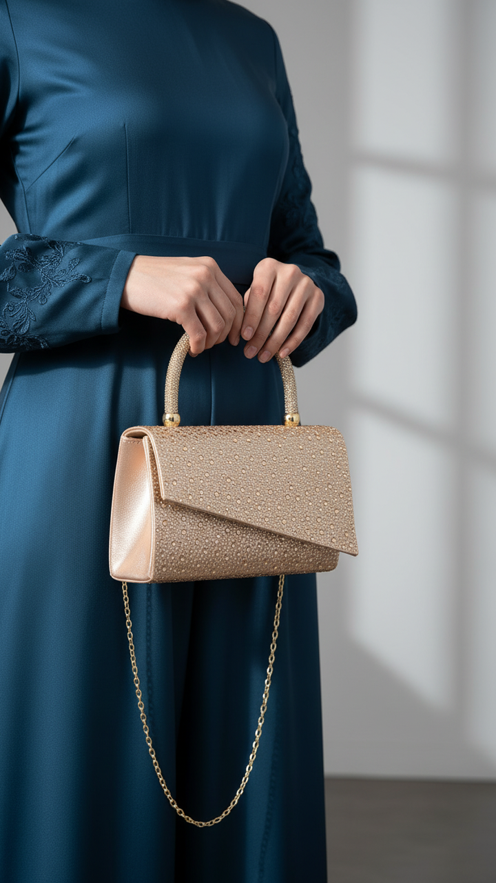 ChamPagne Bridal Clutch P24369