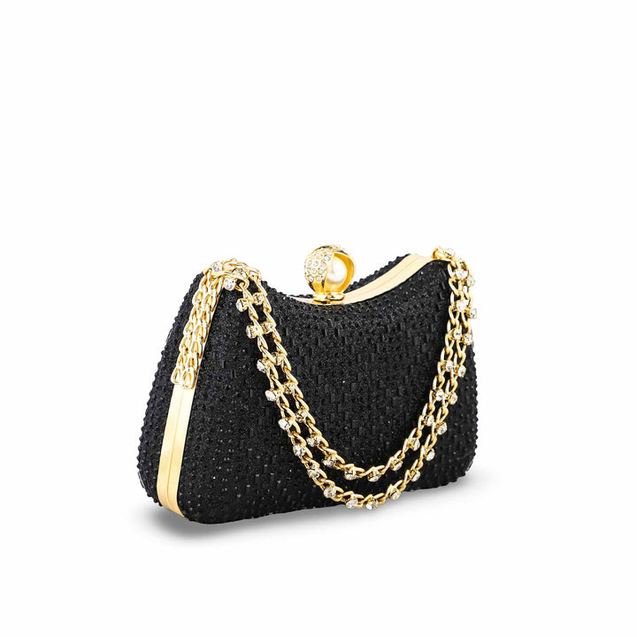 Black Fancy Clutch For Women P24383