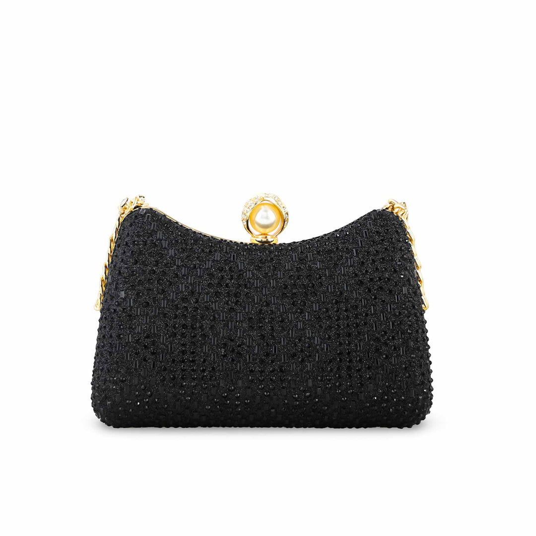Black Fancy Clutch For Women P24383