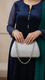 Silver Fancy Clutch For Women P24384