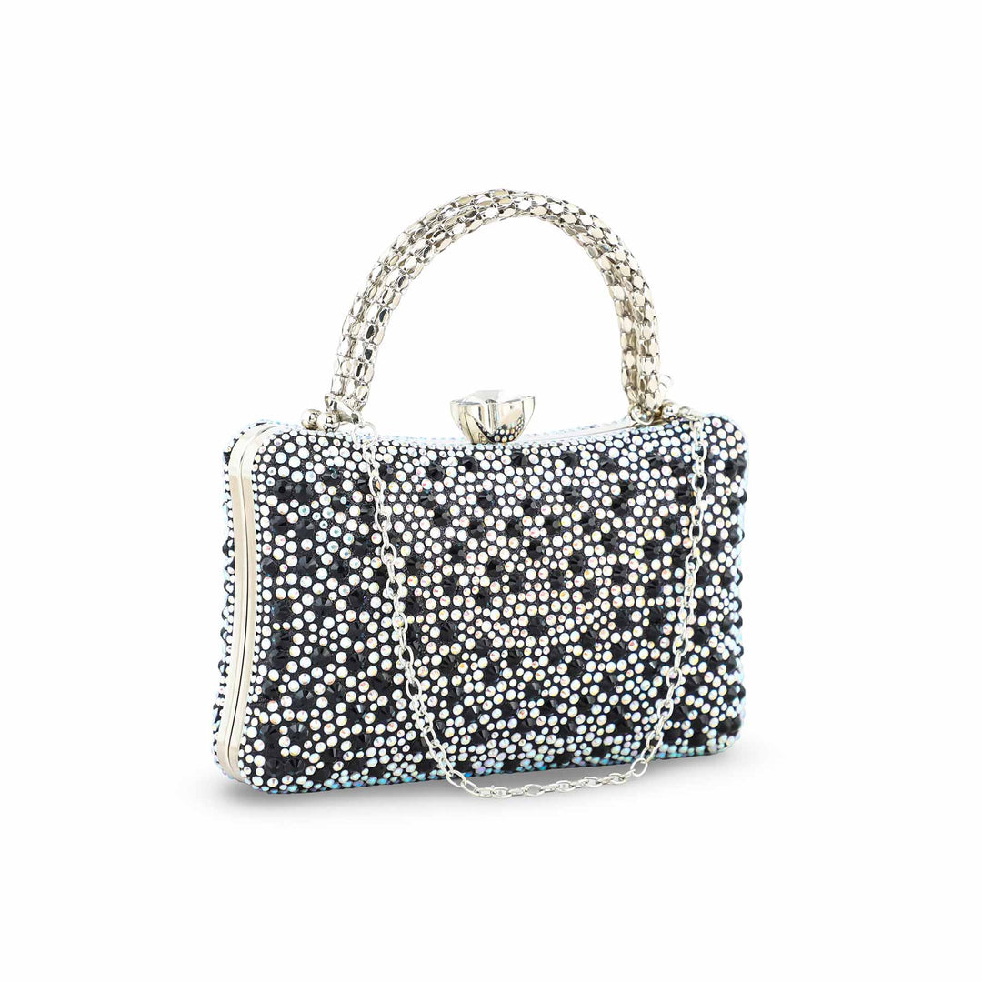 Black Fancy Clutch For Ladies P24386