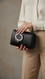 Black Fancy Clutch P24390