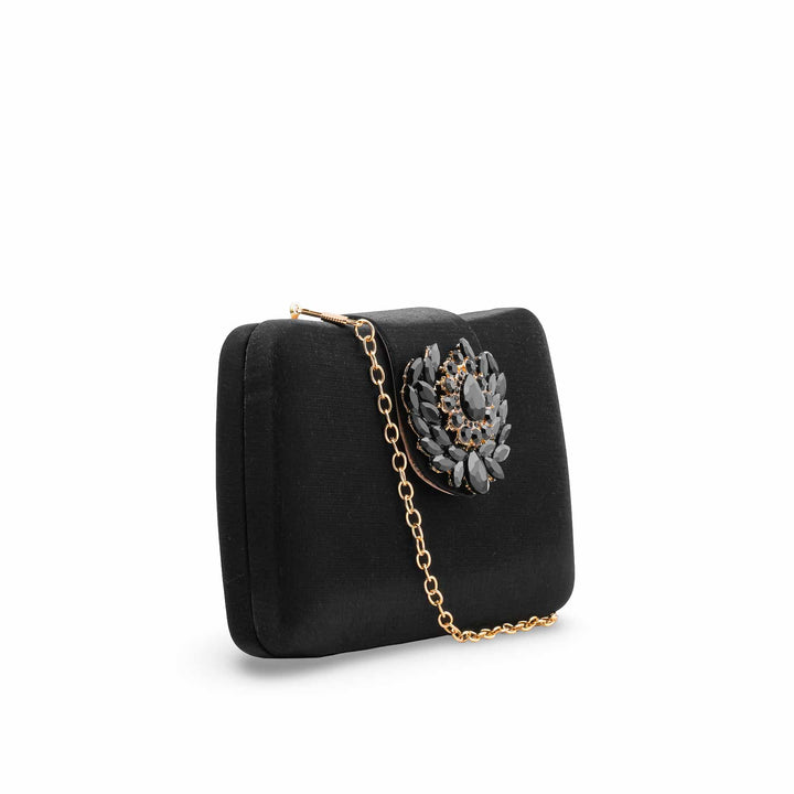 Black Fancy Clutch For Women P24406