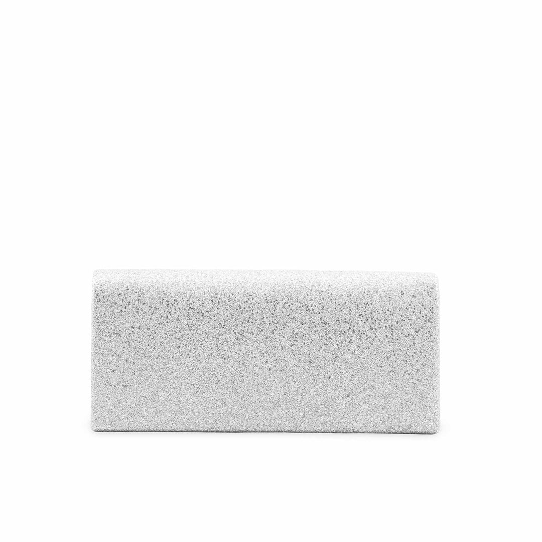 Silver Fancy Clutch For Ladies P24415
