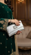 Silver Formal Clutch For Ladies P24424