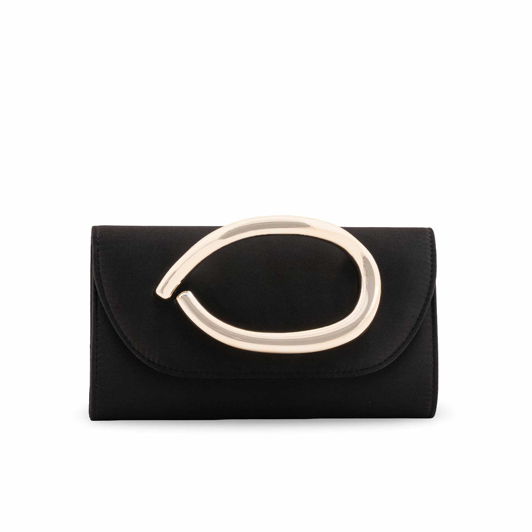 Black Fancy Clutch For Women P24426
