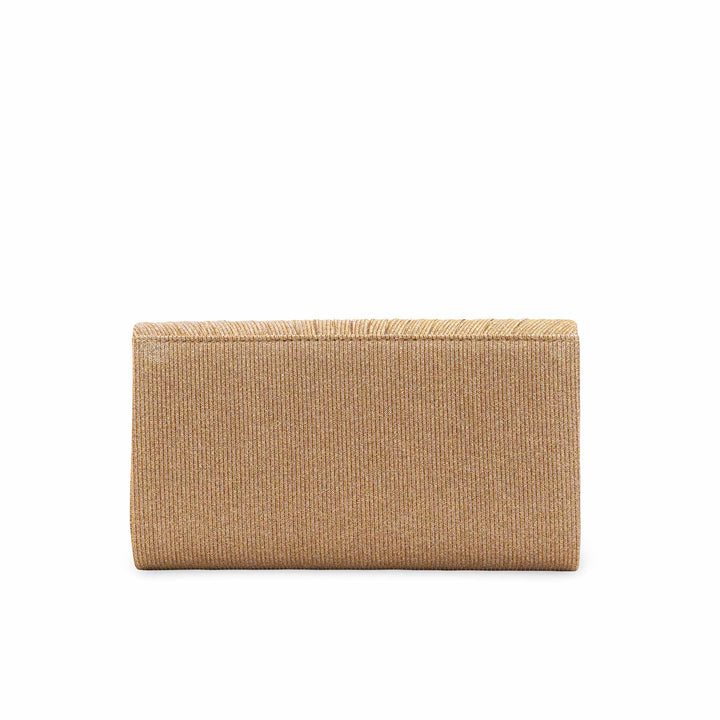 Golden Fancy Clutch For Women P24427